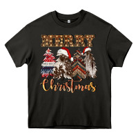 Asphalt merry christmas trees Heavy Core Tee - CowGirlArtShop