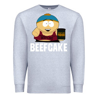 Heather Grey beefcake Premium Sweatshirt - artisFamous