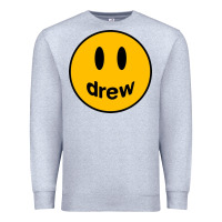 Heather Grey Drew Smile House Premium Sweatshirt - artisFamous