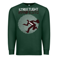 Sports Green streetlight manisfesto vertigo Premium Sweatshirt - artisFamous