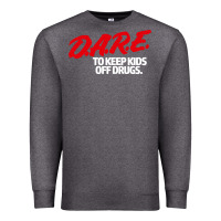 Charcoal Heather dare shirt Premium Sweatshirt - artisFamous