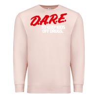 Pale Pink dare shirt Premium Sweatshirt - artisFamous