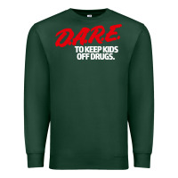 Sports Green dare shirt Premium Sweatshirt - artisFamous