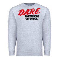 Heather Grey dare shirt Premium Sweatshirt - artisFamous