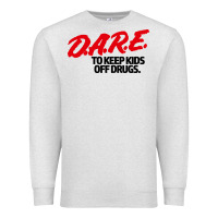 Oatmeal Heather dare shirt Premium Sweatshirt - artisFamous