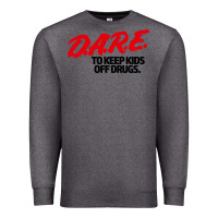 Charcoal Heather dare shirt Premium Sweatshirt - artisFamous