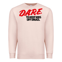 Pale Pink dare shirt Premium Sweatshirt - artisFamous