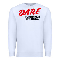 White dare shirt Premium Sweatshirt - artisFamous