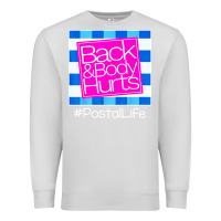 Dove Grey back and body hurts Premium Sweatshirt - artisFamous
