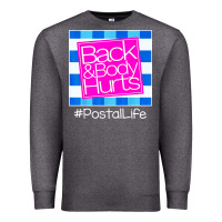 Charcoal Heather back and body hurts Premium Sweatshirt - artisFamous