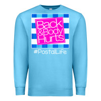 Ocean Blue back and body hurts Premium Sweatshirt - artisFamous
