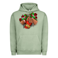 Pigment Oil Green Latina Mexican Urban Hoodie - RanaPortraitStore