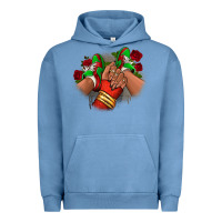 Pigment Pebble Blue Latina Mexican Urban Hoodie - RanaPortraitStore