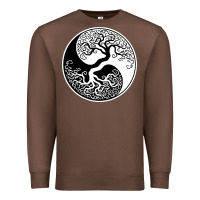 Chestnut tree of life yin yang Premium Sweatshirt - artisFamous