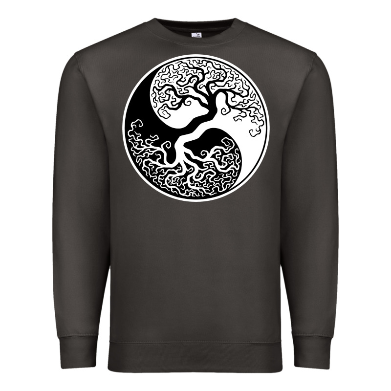 Tree Of Life Yin Yang Premium Sweatshirt by artisFamous | Teevron