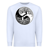 White tree of life yin yang Premium Sweatshirt - artisFamous