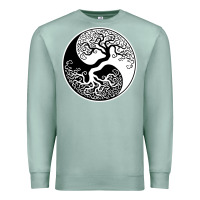Seafoam tree of life yin yang Premium Sweatshirt - artisFamous