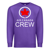 Purple aviation air canada crew Premium Sweatshirt - artisFamous