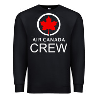 Black aviation air canada crew Premium Sweatshirt - artisFamous