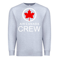 Heather Grey aviation air canada crew Premium Sweatshirt - artisFamous