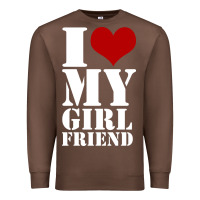 Chestnut i heart my girlfriend shirt Premium Sweatshirt - artisFamous