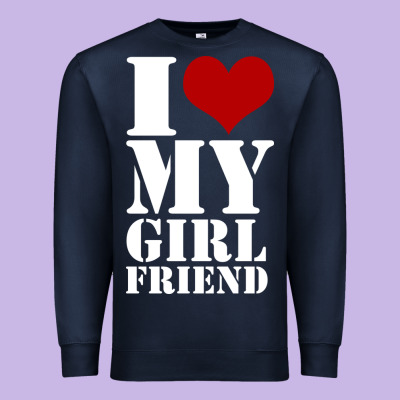 I Heart My Girlfriend Shirt Premium Sweatshirt Designed By Artisfamous