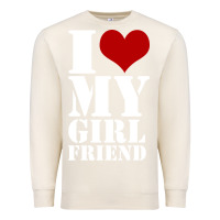 Sandshell i heart my girlfriend shirt Premium Sweatshirt - artisFamous