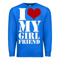True Royal i heart my girlfriend shirt Premium Sweatshirt - artisFamous