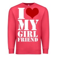 Cardinal i heart my girlfriend shirt Premium Sweatshirt - artisFamous