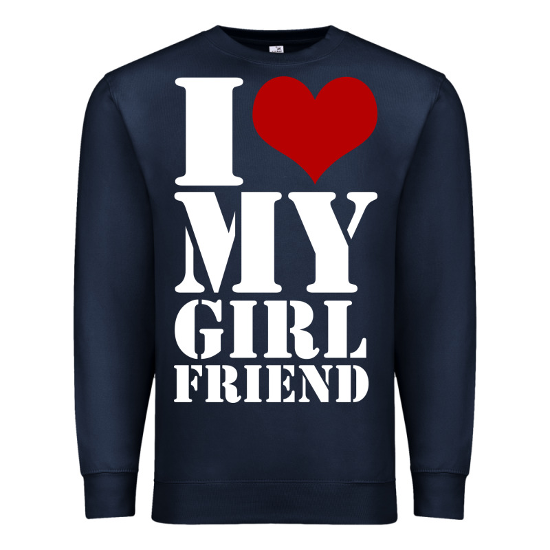 I Heart My Girlfriend Shirt Premium Sweatshirt by artisFamous | Teevron