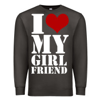 Smoke i heart my girlfriend shirt Premium Sweatshirt - artisFamous