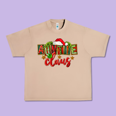 Christmas Auntie Claus Urban Heavy Tee Designed By Fadigitalartstudio