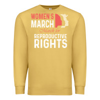 Antique Gold women’s march for reproductive rights pro choice feminist, women’s Premium Sweatshirt - artisFamous