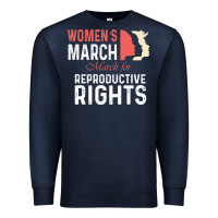 Navy women’s march for reproductive rights pro choice feminist, women’s Premium Sweatshirt - artisFamous