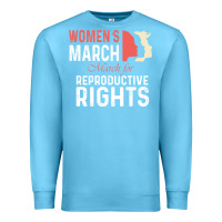 Ocean Blue women’s march for reproductive rights pro choice feminist, women’s Premium Sweatshirt - artisFamous