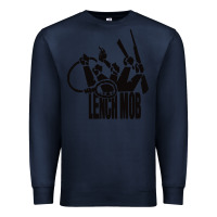 Navy lench mob ice cube nwa west coast crewneck Premium Sweatshirt - artisFamous