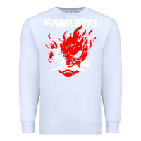 White cyberpunk 2077 Premium Sweatshirt - artisFamous