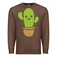 Chestnut happy cactus hug me please Premium Sweatshirt - artisFamous