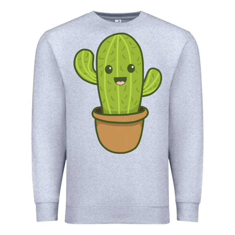 Happy Cactus Hug Me Please Premium Sweatshirt by artisFamous | Teevron