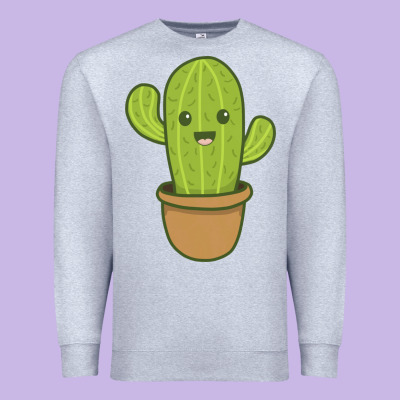 Happy Cactus Hug Me Please Premium Sweatshirt Designed By Artisfamous