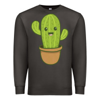 Smoke happy cactus hug me please Premium Sweatshirt - artisFamous