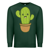 Sports Green happy cactus hug me please Premium Sweatshirt - artisFamous