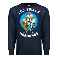Navy los pollos hermanos classic Premium Sweatshirt - artisFamous