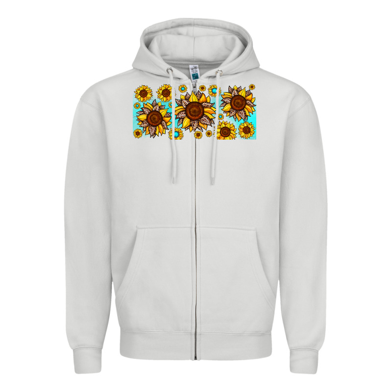 Leopard Sunflower Gemstone Zipper Hoodie by JahusDesignShop | Teevron