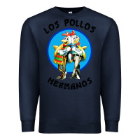 Navy los pollos hermanos classic Premium Sweatshirt - artisFamous