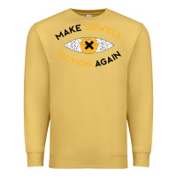 Antique Gold make orwell fiction again Premium Sweatshirt - artisFamous