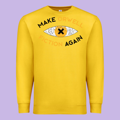 Make Orwell Fiction Again Premium Sweatshirt Designed By Artisfamous