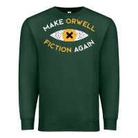Sports Green make orwell fiction again Premium Sweatshirt - artisFamous