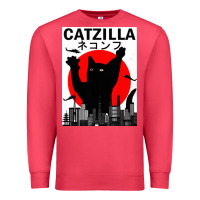 Cardinal vintage catzilla japanese sunset style Premium Sweatshirt - artisFamous