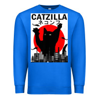 True Royal vintage catzilla japanese sunset style Premium Sweatshirt - artisFamous